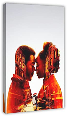 KOURT Affiche de film If Beale Street Could Talk - Impression sur toile - Décoration murale - Pour salon, chambre à coucher - Cadre : 60 x 90 cm