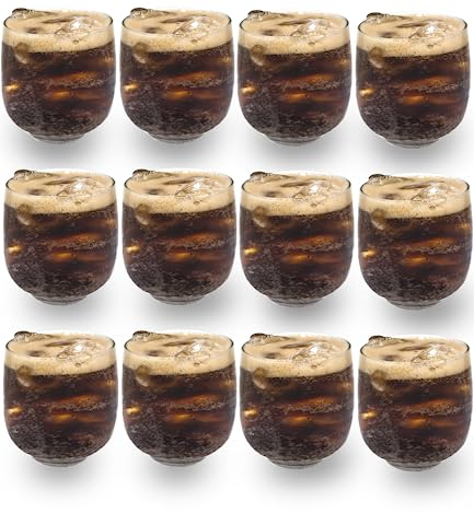 MW - Vasos de Plastico Duro - 12 Unidades Vasos plastico duro reutilizable de 300ml -Policarbonato, Irrompibles. Juego de Vasos de Whisky y Coctel, Copas plastico, BPA-Free