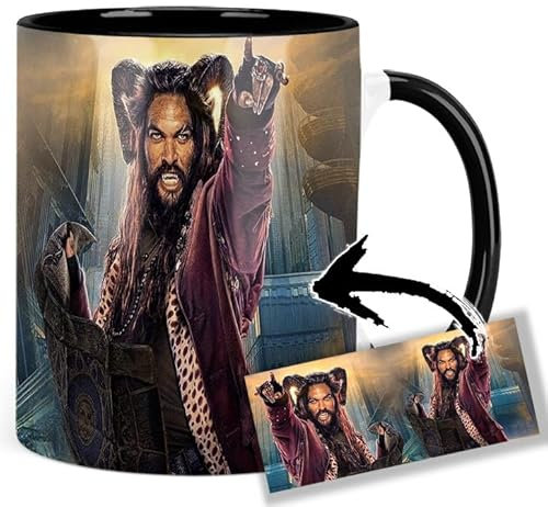 Slumberland Jason Momoa Tasse Innen & Henkel Schwarz Keramikbecher Mug