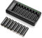 POWEROWL Pro 8 Pcs 2800mAh AA Rechargeable Batteries with Battery Charger, USB Fast Charging, Independent Slot