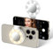 JJC Magnetisches LED-Selfie-Ringlicht Handy Selfie Mirror mit 3 Helligkeitseinstellungen – rastet auf dem Handy EIN, umklappbares Design, Typ-C aufladbar für iPhone 16 15, 14, 13
