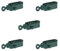 Garmix Drahtspanner Zaunspanner Zaundraht Spanner Seilspanner Sets in 2 Farben 3 Größen (Grün 95mm 5 Stück)