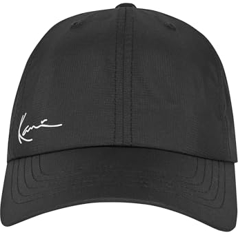 Karl Kani Unisex KA241-016-1 Small Signature Ripstop Cap Black, one Size