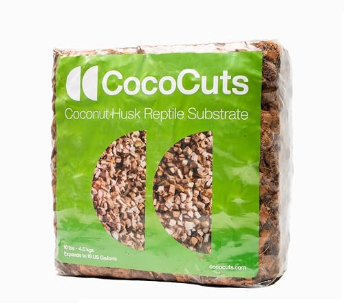CocoCuts Substrato per rettili di noce di cocco, blocco da 4,5 kg