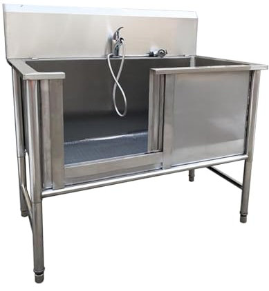 Baignoire Toilettage Chien Station de bain pour chien, 40/47 pouces, baignoire de toilettage pour animaux de compagnie, station de lavage pour petits chiens, baignoire pour animaux de compag