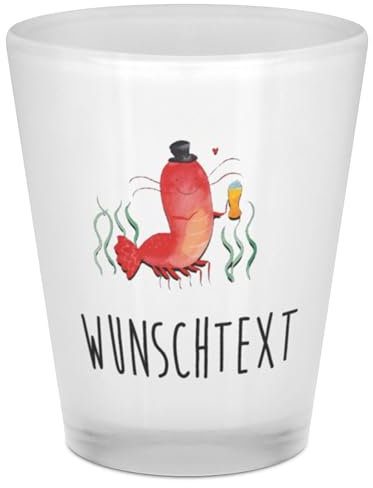 Mr. & Mrs. Panda Personalisiertes Schnapsglas Hummer Weizen - Personalisierte Geschenke, Personalisieren, Meer, Kochen, Bier, Hochzeit, Gasthaus, Schnapsgläser Personalisiert, Wirtschaft, mit Name