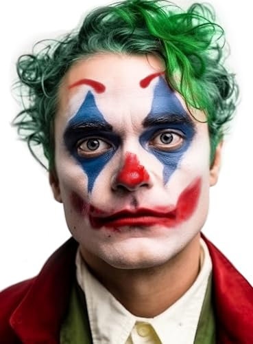 Hochwertiges Halloween Make-up Set - Joker 2019 - Verbrecherclown Joaquin - Verkleidung Schminke - Halloween, Karneval & Motto-Party