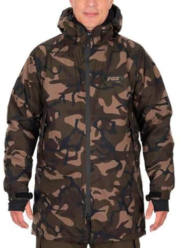 Fox Khaki Sherpa-tec Jacket - Angeljacke, Jacke für Angler, Regenjacke, Größe:L
