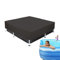 Tyinerc Cubiertas rectangulares para piscina, cubiertas rectangulares para piscina de jardín, marco rectangular, protección resistente a los rayos UV, resistente al polvo, impermeable