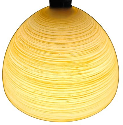 Lampenschirm 70er Jahre E14 Mediterran Ersatzglas Lampe Glaslampenschirm Lamp Shade Lampenschirme 17 cm Durchmesser Glas Ersatz (1x Lampenschirm mediterran)