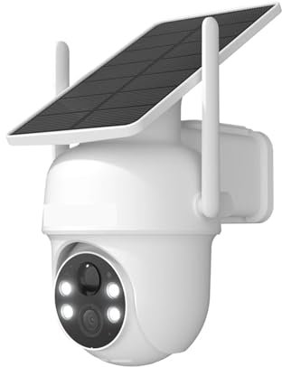 VEKELETE 2K 3/5MP Solar Camera 2.4G Wifi Surveillance Security Cameras Home Protection Sloar Battery Cameras PIR Humanoid Detection(2K 3MP ANRAN APP)