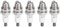 Zündkerzen-Einstell Stecker Langlebige Zünd Leistung für 33cc 49cc Trimmer Gebläse BM6A BPMR7A RCJ6Y RCJ7Y WSR5F Eisen Material 5 Stück