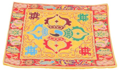 Supvox Buddha Sound Bowl Pad Doble Capa Tazón Esterilla Religiosa Cojín para Meditación Y Ceremonia 9.06 x 8.66 x 0.08 pulgadas Accesorios para cuencos tibetanos