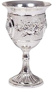 Alipis Cáliz De Plata Tallado Copa De Vino Vidrio Irrompible Para Casa o Fiesta