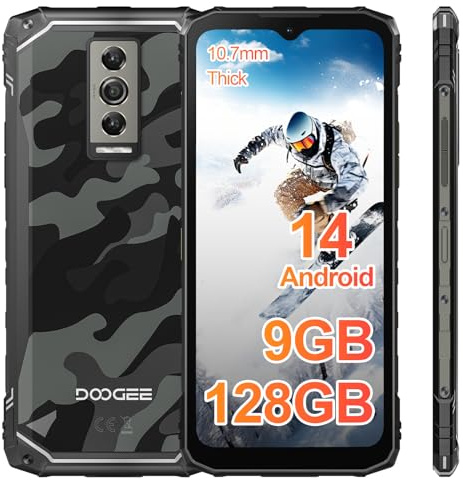 Blade 10 Movil Irrompible Android 14, 9GB+128GB/2TB TF, 6,56 FHD+90Hz | Teléfono Móvil Resistente 4G, 5150mAh Smartphone Octa Core, Cámara 16MP+8MP, Widevine L1/IP68IP69K/Face ID/NFC Moviles