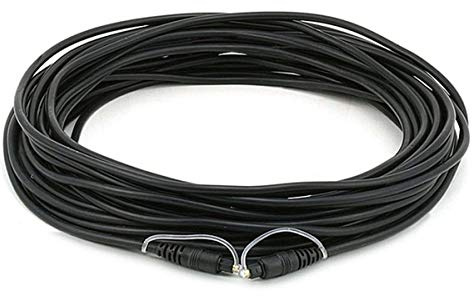 Monoprice 106735 S/PDIF (Toslink) Digital Optisches Audiokabel, 12,2 m, Schwarz