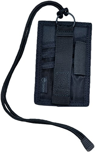 Hazard 4 Badger Lanyard Porte-Cartes avec Porte-clés à Anneau Noir