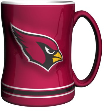 NFL modellierte Relief-Tasse, 414 ml, Kardinalrot