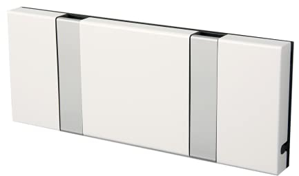 LoCa Garderobe Knax 2 weiß (Haken klappbar Alu) Garderoben-Leiste Kleiderhaken Flur modern Garderobenpaneel