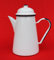 DanDiBo Kaffeekanne 578TB Weiß 1,0 L emailliert 22 cm Wasserkanne Kanne Emaille Nostalgie Teekanne