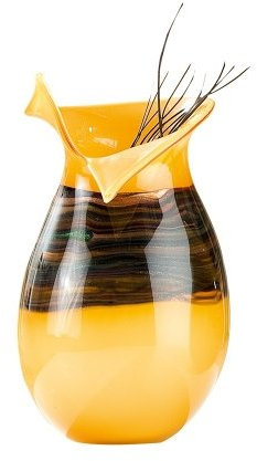 GILDE Glas Art Design-Vase Bordare