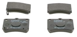 BOSCH Bremsbelagsatz, Scheibenbremse 0986493550 | Kompatibel mit: KIA PRIDE, PRIDE Kombi, PRIDE Van, MAZDA 121 I