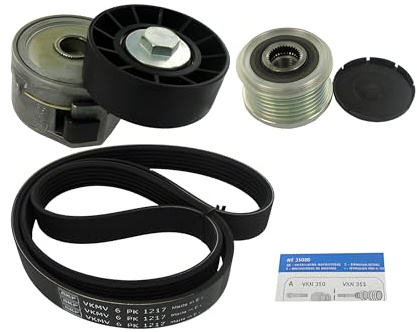 SKF VKMAF33320-3 Multi-V Belt Kit incl Free Running Alternator Pulley