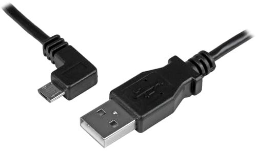 StarTech.com Micro-USB Charge-and-Sync Cable M/M - Left-Angle Micro-USB - 24 AWG - 2 m (6 ft.)