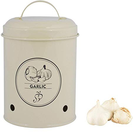 Esschert's Design C2068 Garlic Storage Tin, Metal