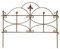 Beetzaun Gartenzaun Zaun Zaunelement Rankhilfe Metall Eisen Rost Schmetterling 46cm hoch x 60cm lang