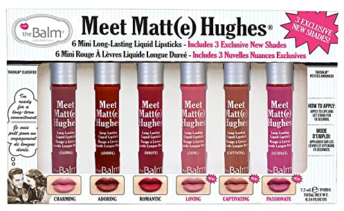theBalm Meet Matte Hughes Set of 6 Mini Long-Lasting Liquid Lipsticks Volume 3