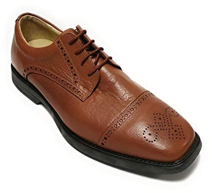 Manz Softflex Ago H Cow-Milled Gummi Herren Schuhe Schnürhalbschuhe 148002-03-177 Cognac (47 EU)