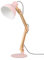 tomons Schreibtischlampe, LED Tischlampe im Klassichen Holz-Design, Nachttischlampe, Lampe mit Verstellbarem Arm, Tischlampe Wohnzimmer für Zimmer Büro, Weiß