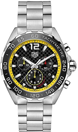 TAG Heuer orologio Formula 1 43mm nero cronografo quarzo acciaio CAZ101AC.BA0842