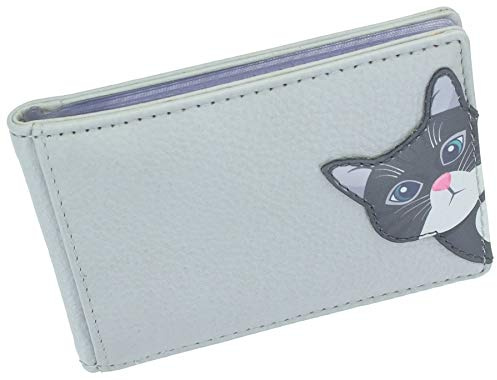 Mala - Porta carte di credito Cleo The Cat Collection, blocco RFID 658_50, Grigio (Grigio) - 658_50