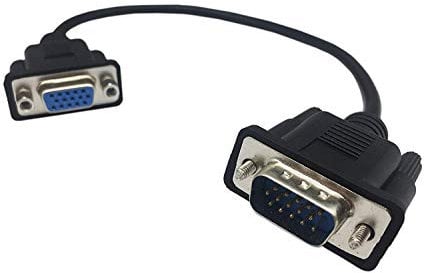 innov8 VGA SVGA 15 Pin Male to Female Adapter Video Monitor Extension Cable for PC Laptop TV Projector - 0.3m
