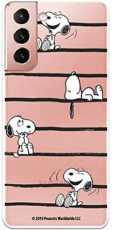 Offizielle Schutzhülle für Samsung Galaxy S21 von Snoopy Snoopy Reststreifen, schützen Sie Ihr Handy mit der offiziellen Silikonhülle von Peanuts.