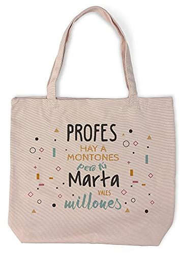 LolaPix Bolso Cindy profesores. Regalos para profesores. Bolso de tela. Varios diseños.