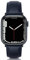 EDIMENS Bracelet en cuir compatible avec Apple Watch 38 mm, 40 mm, 41 mm, bracelet sport décontracté compatible avec iWatch Series 7 6 5 4 3 2 1 SE Sports & Edition pour homme et femme, bleu nuit