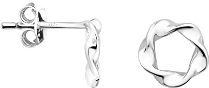 SOFIA MILANI - Damen Ohrringe 925 Silber - Gedrehter Kreis Ohrstecker - E1434