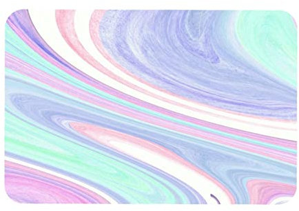 Abstrakte Aquarell-Marmor-Fußmatte, weiß, rosa, lila, dekorative Fußmatte, 50,8 x 78,7 cm, rutschfest, rechteckig, für Innen- und Außenbereich, Haus und Garten