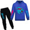 Mr Beast Jungen Hoodies YouTube Gamer Kleidung Set Lightning Cat Hoodie und Hose 2pcs/Sets Trainingsanzüge für Mädchen, blau, 4-5 Years