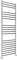 600mm (w) x 1600mm (h) Polished Stainless Steel Heated Towel Ladder Rail Bathroom Radiator - 2291 BTUs