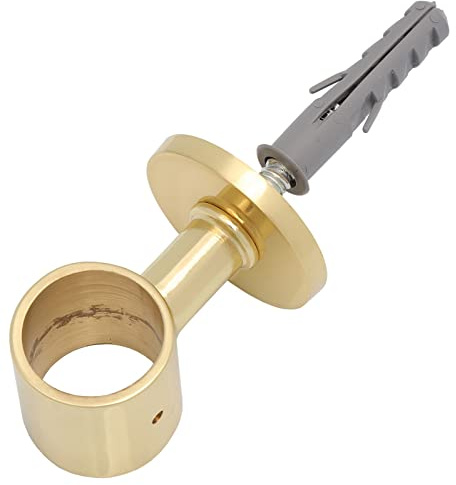 6PZ PASSANTE CORRIMANO OTTONE D.30MM TASSELLO LUCIDO