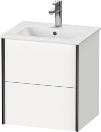 Durait XViu 4315 Waschtischunterbau wandhängend, 2 Schubkästen, für Waschtisch ME by Starck 233653, 510x420 mm, XV43150B138, Farbe: Champagner matt/dolomiti Grey hgl