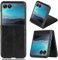 SEAHAI Cover per Motorola RAZR 40 Ultra Cover, Premium Pelle TPU Antiurto Custodia Retro Ultra Sottile Cassa Morbido Silicone Leggera Case, Nero