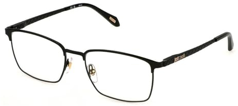Just Cavalli VJC058 0530 Nero Lucido Totale Eyewear Man Metal, Square, 55