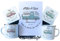 Pomchick - Campervan Enamel Camp Mug SET with enamel mug coaster and card Personalised motorhome Gift His Hers Accessories Camping Retro Caravan