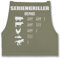 Schürze - Grillschürze - Seriengriller mit Name Lustiges Geschenk Grillen Grillgeschenk - 85x69 - Sage Grün - grill schürzen männer personalisierte bäcker lustige grillgeschenke zum backen,
