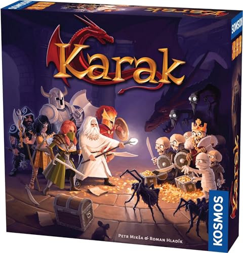 Thames & Kosmos Karak – Wettbewerbsfähiges Rollenspiel Fantasy-Spiel – Dungeon Crawler Brettspiele für Spieleabend – Familienspiele für Erwachsene und Kinder – für 2 bis 5 Spieler ab 7 Jahren – 2